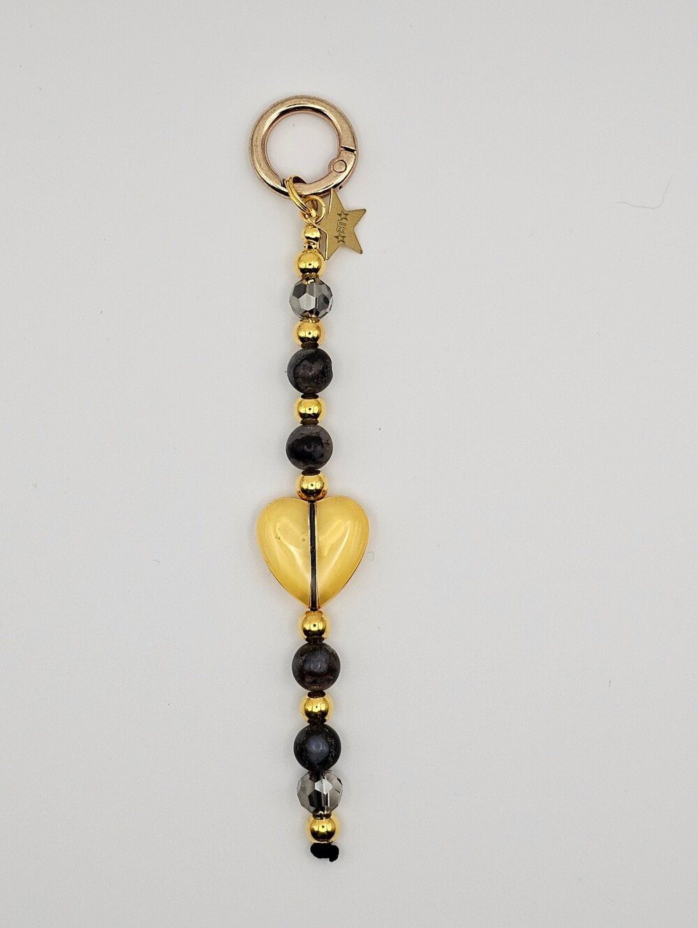 Bohemian Trinkets Gilded Heart Bag Charm
